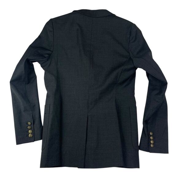 Talula women's 8 medium dark Charcoal Blazer revolve wool blend business - Picture 2 of 11